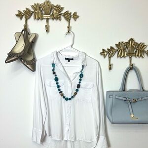 Violet heart white blouse M